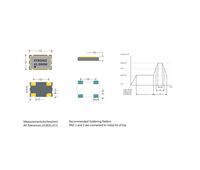 Buzzer magnétique SMD WX1 3,2 x 3,2 x 1,0 mm 2730 Hz 3 V 80 dB pour montre connectée et alarme IoT
