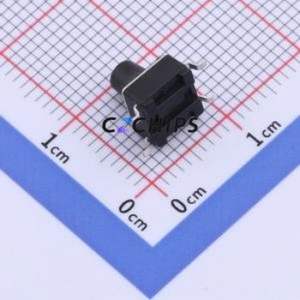 TS-1102SD-B-H-B Tactile Switch SMD-4P,6x6mm Switch Single Pole Single Throw Round Button 1.6N Vertical Mount - Product Image 2