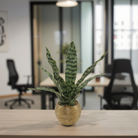 Tizen Soft PE Sansevieria Bonsai Dekoration Künstliche Agave nbaum Künstliche Schlangen pflanze Sansevieria Bonsai Dekoration Topf