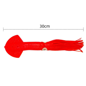 طُعم صيد الحبار الملون بطول 30 سم، يتوهج في الظلام، مجموعة طُعم الحبار والأخطبوط بألوان متنوعة، طُعم صيد ناعم - Product Image 5