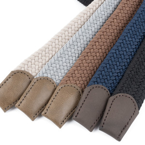 Amostras Disponíveis: Cintos Elásticos Versáteis em Liga de Zinco Bege com Tecido de Poliéster e Elastano, Cintos Eletroplatinados para Homens, Presente para Homens - Product Image 3