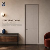 Portes Intérieures Modernes en Bois Minimalistes Sans Peinture avec Cadre pour Maison et Villa – Approvisionnement Direct Usine