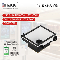 Mini serrure de porte 2D à montage fixe EM21 Module de scanner de codes à barres Rader USB Rs232 Qr intégré