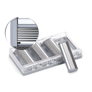 ใบมีดสแตนเลสคม6ชั้นใบมีดโกนแบบพกพาสำหรับโกนหนวดที่ดีที่สุดของผู้ชาย - Product Image 3