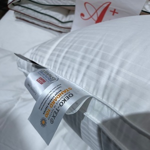 Oreillers de lit de collection hôtelière personnalisés, alternative au duvet de plumes <span class=keywords><strong>d</strong></span>'<span class=keywords><strong>oie</strong></span>, avec <span class=keywords><strong>taie</strong></span> <span class=keywords><strong>d</strong></span>'<span class=keywords><strong>oreiller</strong></span> en coton pour dormir - Product Image 4
