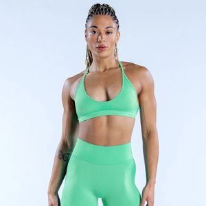 Nouveautés : Soutiens-<span class=keywords><strong>gorge</strong></span> de sport sans coutures pour femmes, <span class=keywords><strong>dos</strong></span> <span class=keywords><strong>croisé</strong></span> à bretelles, maintien élevé, séchage rapide, pour entraînement fitness, grandes tailles - Product Image 1