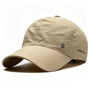 Cappellino da Baseball Perforato ad Asciugatura Rapida, Leggero e Traspirante, con Decorazione Lettera S, Regolabile, Unisex per Corsa e Attività all'Aperto - Product Image 3