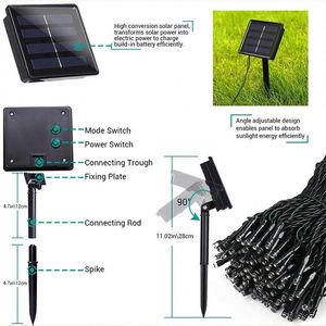 Extérieur Étanche 100 LED 8 Modes Vacances Fête de <span class=keywords><strong>Jardin</strong></span> D'énergie Solaire Décoration LED <span class=keywords><strong>Lumi</strong></span>ères - Product Image 6