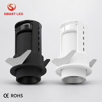 Spot LED encastré sans cadre, extensible, à tirer vers l'intérieur et vers l'extérieur, pour plafond, 7W 10W 18W 30W, rond, carré, multi-têtes