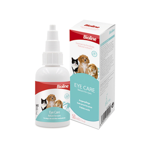 Gouttes oculaires Bioline pour animaux de compagnie, soulage la sécheresse et nettoie les yeux des chiens et des chats - Product Image 1