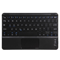 Keyboard Mini Slim Nirkabel Universal 10 inci Ultra-tipis dengan Touchpad dan Mouse BT