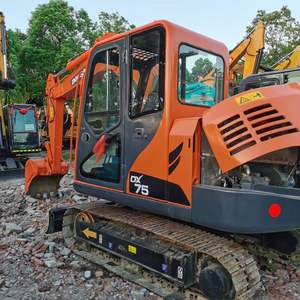 รถขุดตีนตะขาบ Doosan DX75/DX60 มือสองขายดี พร้อมใบมีดบูลโดเซอร์ บุ้งกี๋ 0.2 ลบ.ม. น้ำหนัก 7.5 ตัน มอเตอร์/ปั๊ม กำลัง 45.8 กิโลวัตต์ - Product Image 2