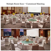 Ensembles de meubles de restaurant d'hôtel personnalisés, meubles de banquet de luxe pour hôtel, ensemble table et chaises pour salle de banquet d'hôtel