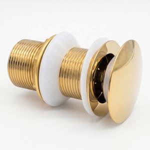 Bonde de lavabo universelle moderne en acier inoxydable chromé avec filtre à déchets et système Push-Pop pour cuisine et salle de bain - Product Image 3