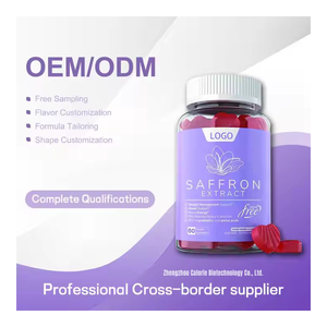 Safran takviyeleri Gummies 100% saf safran özü 88.5mg safran Gummies magnezyum glisinat vitamini Gummies lal - Product Image 3