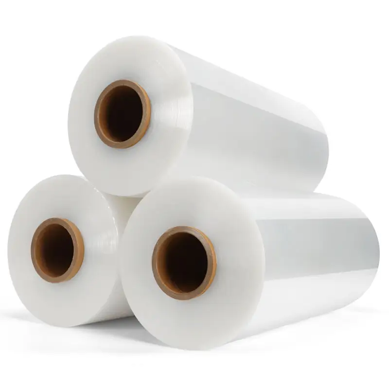 eco friendly custom pla soft sustainable 100% biodegradable compostable jumbo roll stretch film