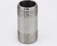 Zhuo Ye Waterproof SS304 Double External Thread Short Tube Commercial Building Plumbing Pipe Nipple