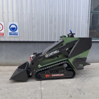 Nouvelle chargeuse sur chenilles Cartiwell avec godet, moteur EC, garantie 1 an, système entièrement hydraulique
