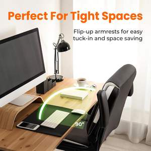 <span class=keywords><strong>Silla</strong></span> Ejecutiva de Oficina de Cuero PU Marrón de Alta Gama, Cómoda, con Respaldo Alto, Giratoria, Ajustable en Altura, Ergonómica, para Jefes - Product Image 5