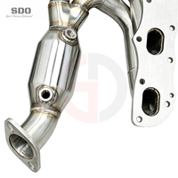 Colector de Escape de Alto Flujo SD para Porsche 981 Cayman/Boxster 2.7L/3.4L 2012-2015, Colector de Escape de Alto Rendimiento SUS304 con Catalizador