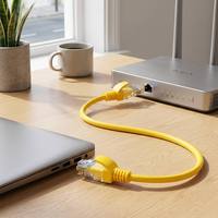 Câble Ethernet LAN MINGJIANG Cat5 RJ45 Patch Cord UTP CCA, conducteur 23AWG, longueur 1m-5m, PVC