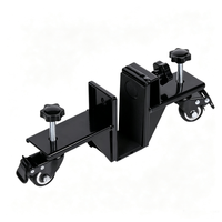 Chariot de déplacement de panneaux de porte avec pince réglable et roulettes à frein pour le transport de portes en bois et de panneaux de verre
