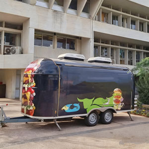 Carrito de Comida Móvil Viral para Venta Ambulante, Vehículo Comercial Multifuncional de Comida Rápida, Helados, Hamburguesas, Papas Fritas, Pollo Frito - Product Image 1