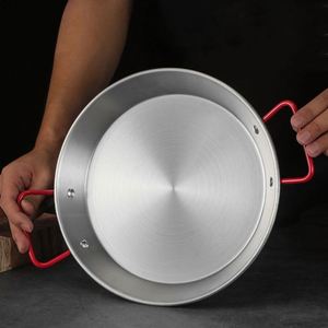 Stainless Steel Paella <b>Pan</b> Set High Quality Non-Stick Frying <b>Pan</b> Kitchen Use Seafood Pasta Cooking Induction Cooker - Product Image 4