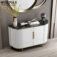 Meubles WISEMAX, buffet moderne de luxe avec cadre en acier inoxydable, armoires de rangement, meubles de salle à manger pour restaurant