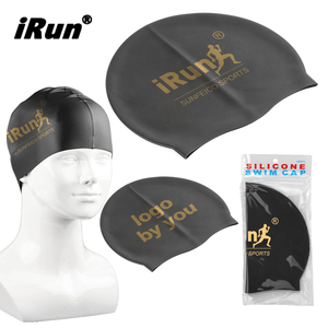 Gorro de Natación de Silicona Personalizado <span class=keywords><strong>IRun</strong></span>, Impermeable, Colorido, con Logotipo, Gorro de Natación Deportivo de Alta Elasticidad - Product Image 1