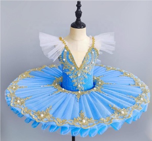 Abito da Balletto per Bambine, Costume da Spettacolo, Tutù del Piccolo Cigno, Costume da <span class=keywords><strong>Danza</strong></span> per Bambine - Product Image 2