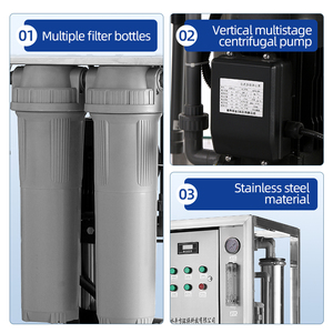 Nhà Máy thẩm thấu ngược Hệ thống lọc nước tinh khiết 250L 500L 750L 1000L /H RO thẩm thấu ngược nhà máy hoàn toàn tự động - Product Image 4