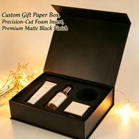 Caja de Regalo Magnética Plegable Personalizada con Inserto de Espuma, Logotipo Impreso con UV, Empaque de Papel Plegable para Cosméticos, Perfumes y Regalos de Lujo