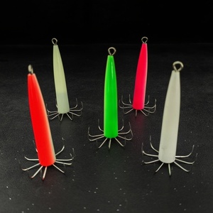 Nouveau matériel ABS calmar seiche mer lapin crochet avec <span class=keywords><strong>coup</strong></span> lumineux et tuer <span class=keywords><strong>coup</strong></span> baril pour <span class=keywords><strong>la</strong></span> <span class=keywords><strong>pêche</strong></span> <span class=keywords><strong>de</strong></span> fond <span class=keywords><strong>carpe</strong></span> 20g poids - Product Image 1