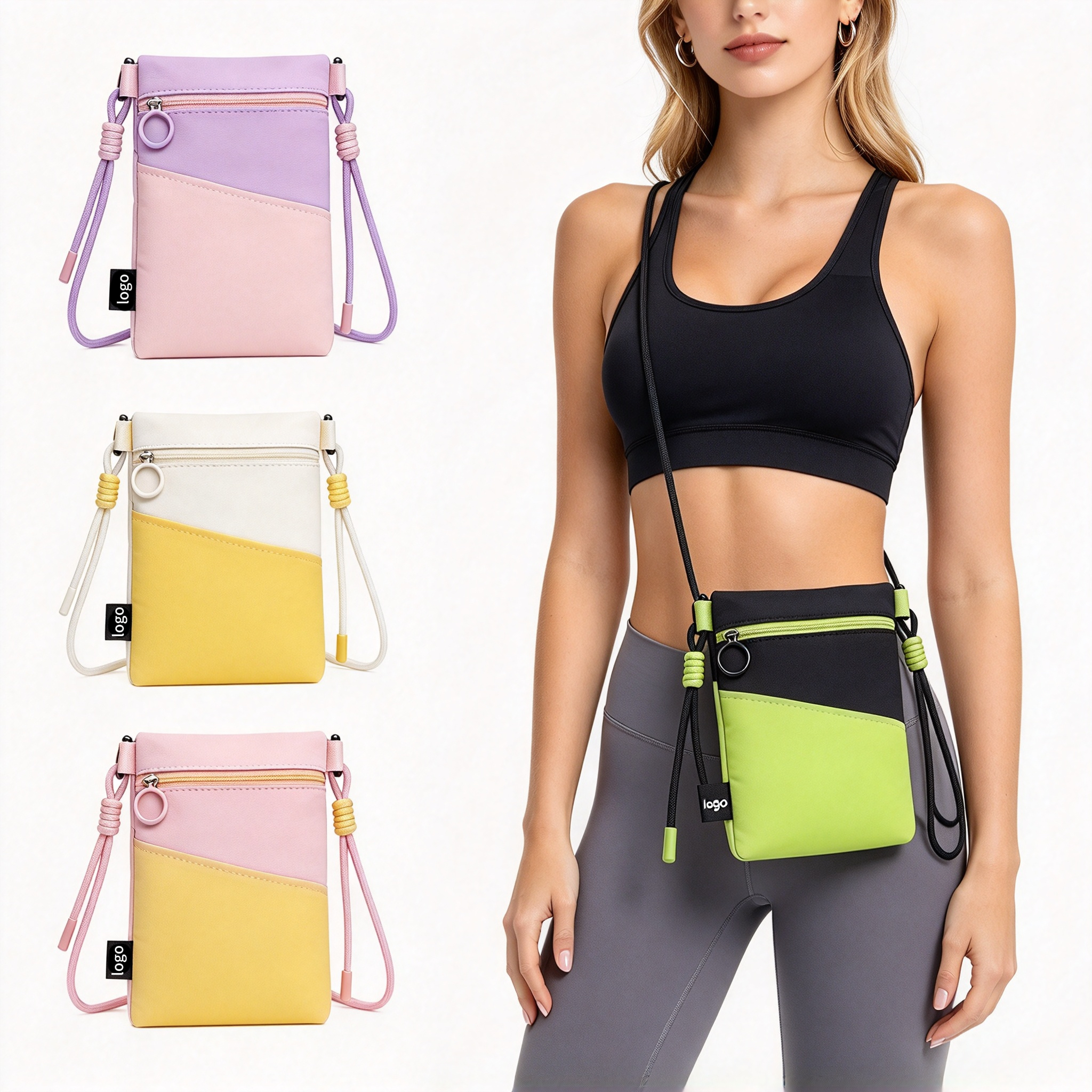 Minimalist Polyester Mini Sling Bag
