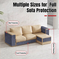 Tapis de protection auto-adhésif pour meubles et murs d'escalade, 118 x 15,8 pouces, anti-griffures, découpable, pour coins de canapé, animaux domestiques et chats