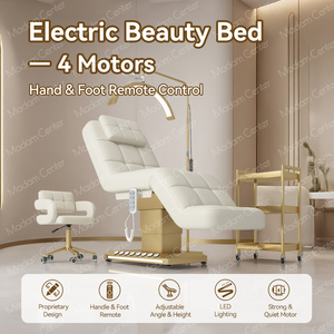 Fauteuil de beauté électrique Madamcenter à 4 moteurs, chaise d'esthéticienne, chaise de cosmétologie, canapé cosmétique de luxe, table de soin du visage - Product Image 2
