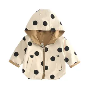 패션 유아 아기 후드 재킷 소년 어린이 겉옷 양면 착용 윈드 브레이커 아동 재킷