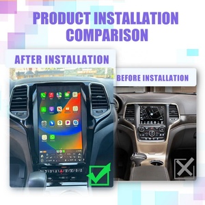 Autoradio 13,6 pouces pour Jeep Grand Cherokee 2014-2020, écran vertical, Carplay, GPS, navigation, lecteur multimédia - Product Image 4