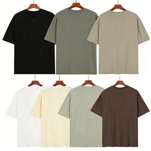 T-shirt de sport pour homme à col rond en tissu 95% coton 5% élasthanne, t-shirt de compression en polyester pour entraînement et fitness - Product Image 3