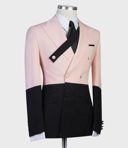 Vestiti degli uomini <span class=keywords><strong>di</strong></span> modo <span class=keywords><strong>di</strong></span> Colore Rosa Da Sposa <span class=keywords><strong>Nero</strong></span> Smoking Dello Sposo Su misura Giacca Pantaloni <span class=keywords><strong>di</strong></span> Alta Qualità Formale Vestito Da Promenade Del Partito <span class=keywords><strong>di</strong></span> Usura - Product Image 2