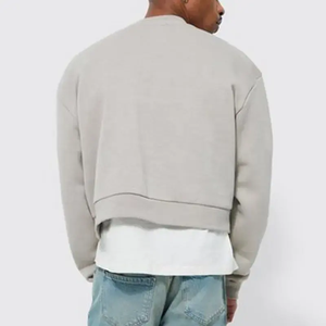 Fabricante de Ropa, Sudadera Corta Estilo Urbano para Hombre, 100% Algodón, Sudadera con Estampado 3D, Sudadera Corta con Diseño Gráfico para Hombre - Product Image 3