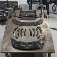 Kit de Carrocería Delantera de Fibra de Carbono Estilo B para Land Rover Range Rover Vogue L460 2024 en Adelante, Fibra de Carbono Seca