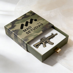 Boîte cadeau personnalisée à motif camouflage, emballage pour cosmétiques, bijoux, jouets, boîte rigide en carton avec <span class=keywords><strong>insert</strong></span> en coton perlé - Product Image 1