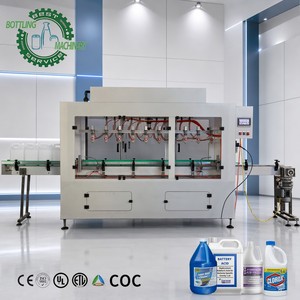 Línea de Llenado, Tapado y Etiquetado Rotativa Lineal con Certificación CE ISO, PTFE para Limpiador de Inodoros y Removedor de Óxido de 0-3, 5 y 10 Litros - Product Image 1