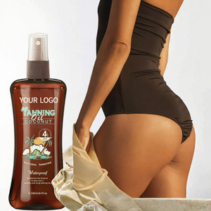 Aceite Corporal Hidratante de Coco Herbal con Logotipo Personalizado y Marca Privada, Aceite Bronceador Natural para Tomar el Sol en la Playa y Cuidado de la Piel Bronceada - Product Image 3
