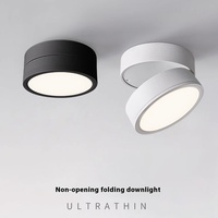Sortie d'usine LED Spot de plafonnier pliant à montage en surface ultra-mince pour éclairage intérieur