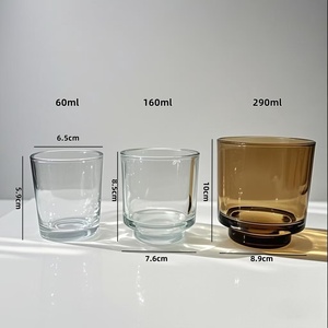 Grosir Lilin Aroma Terapi 290ml, Wadah Kaca Tebal Warna Amber Bening dengan Tutup Kayu untuk Dekorasi Dalam Ruangan Romantis - Product Image 6