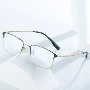 2023 Bestseller Metall Semi-Titanium Myopia Frames Myopia Brillen rahmen für den Menschen