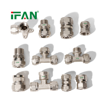 IFAN DIN 16836 16-32mm Raccord de tuyauterie PEX économique Coude de raccordement PEX Raccords à compression PEX